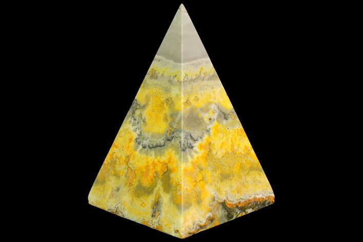 Polished Bumblebee Jasper Pyramid - Indonesia #114999